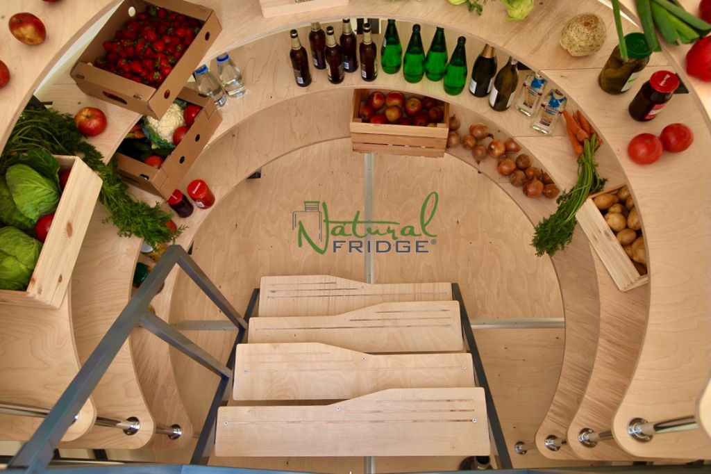 Natural FRIDGE ® Keller im Garten für die Lagerung von Gemüse, Obst und Alkohol, Plastikkeller unterirdisch, Kunststoff Speisekammer, Gartenkeller