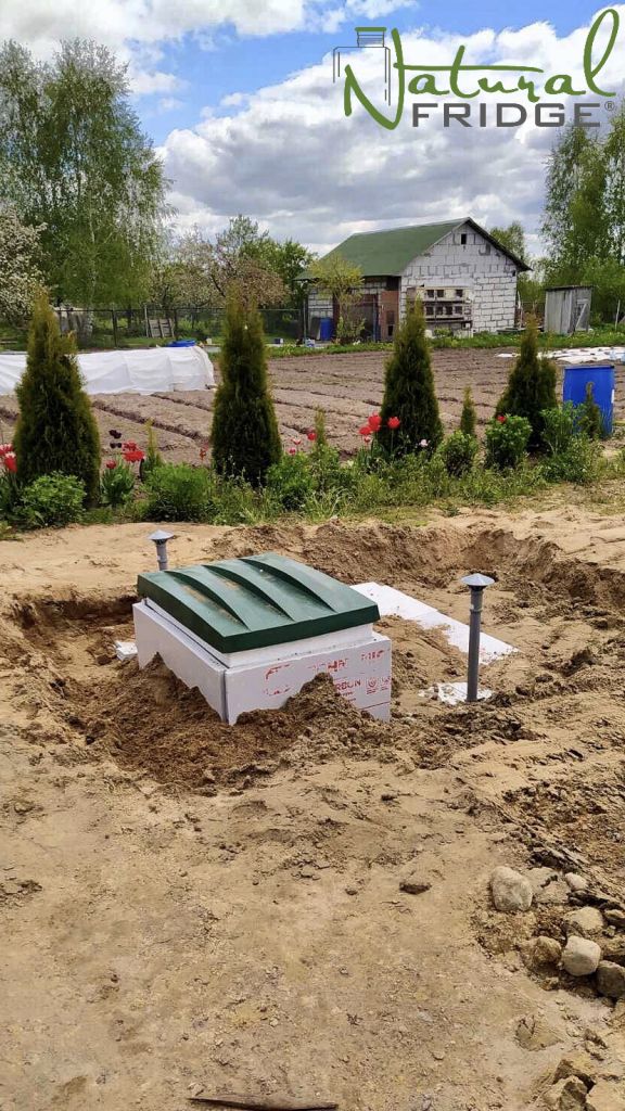 Gartenkeller aus Plastik und Pantry absolut dicht, abmessung 1,5х1,5 m von Lebensmitteln und bauten Erd- und Steinkeller. Beton hat Stein ersetzt, Kunststoff hat alles ersetzt. Grundwasser dringt nicht  🍏 Vorschriften Natural Fridge -  Angebot