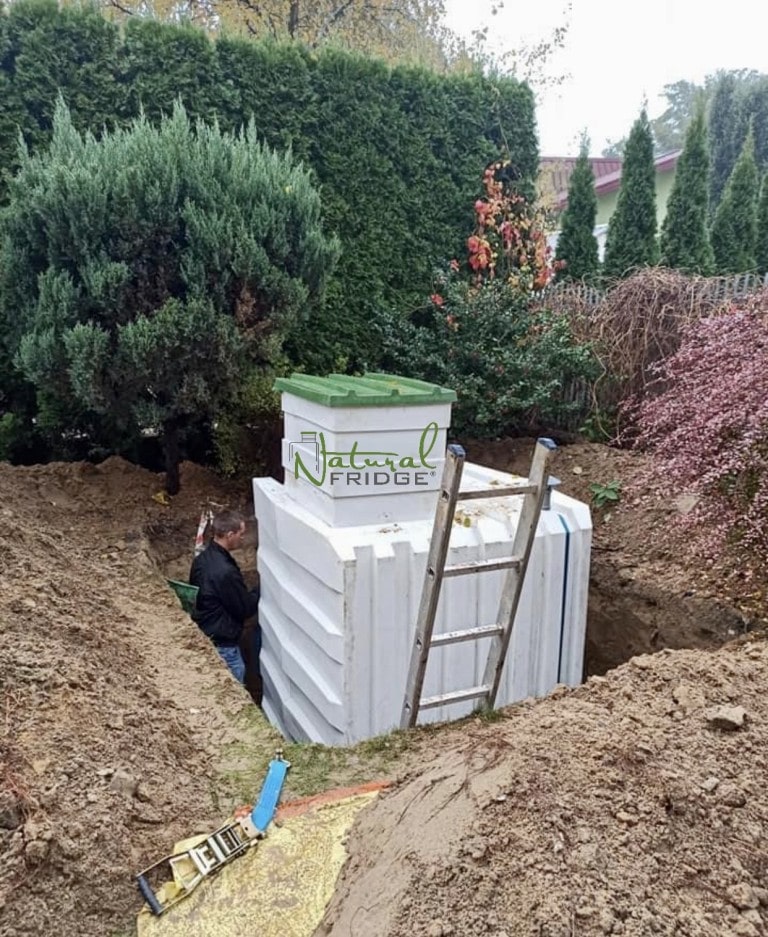 Keller im Garten aus Plastik und Speisekammer absolut dicht, abmessung 1,5х1,5 m schema Lebensmitteln und bauten Erd- und Steinkeller. Beton hat Stein ersetzt, Kunststoff hat alles ersetzt. Grundwasser  🍏 Vorschriften Natural Fridge -  Angebot