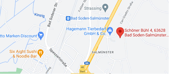 maps Schöner Bühl 4, 63628 Bad Soden-Salmünster, Belgien