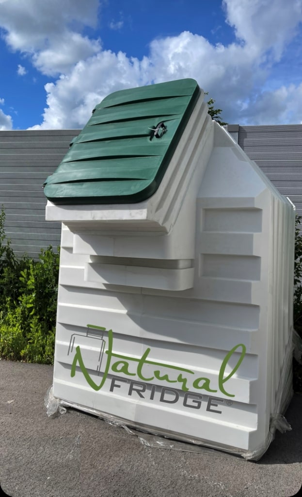 Piwnica ogrodowa Natural FRIDGE ®, spiżarnia, ziemianka ogrodowa 2,0 m x 1,75 m z pochyłym wejściem
