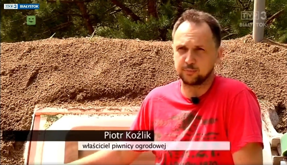 Stranka g. Piotr Kozluk, ki je kupila našo plastično klet, Bialystok, Polsko